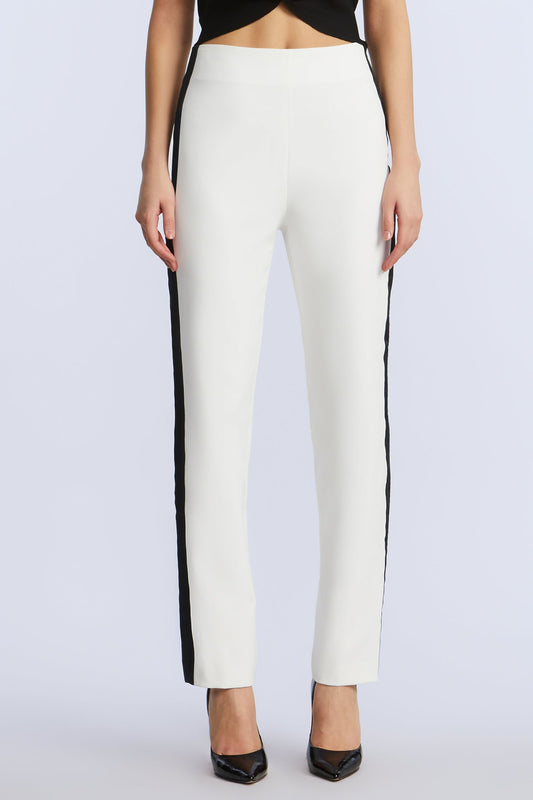 BCBGMAXAZRIA Tux Pant White/Black