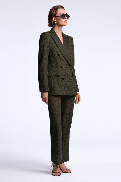 BCBGMAXAZRIA Kaia Blazer Dark Olive