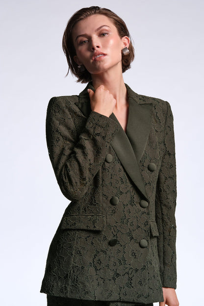 BCBGMAXAZRIA Kaia Blazer Dark Olive