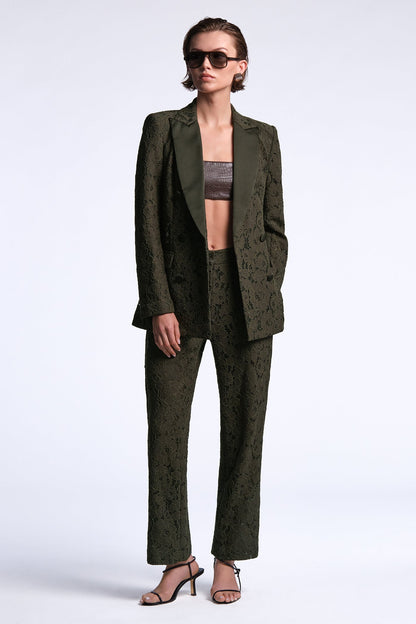 BCBGMAXAZRIA Kaia Blazer Dark Olive