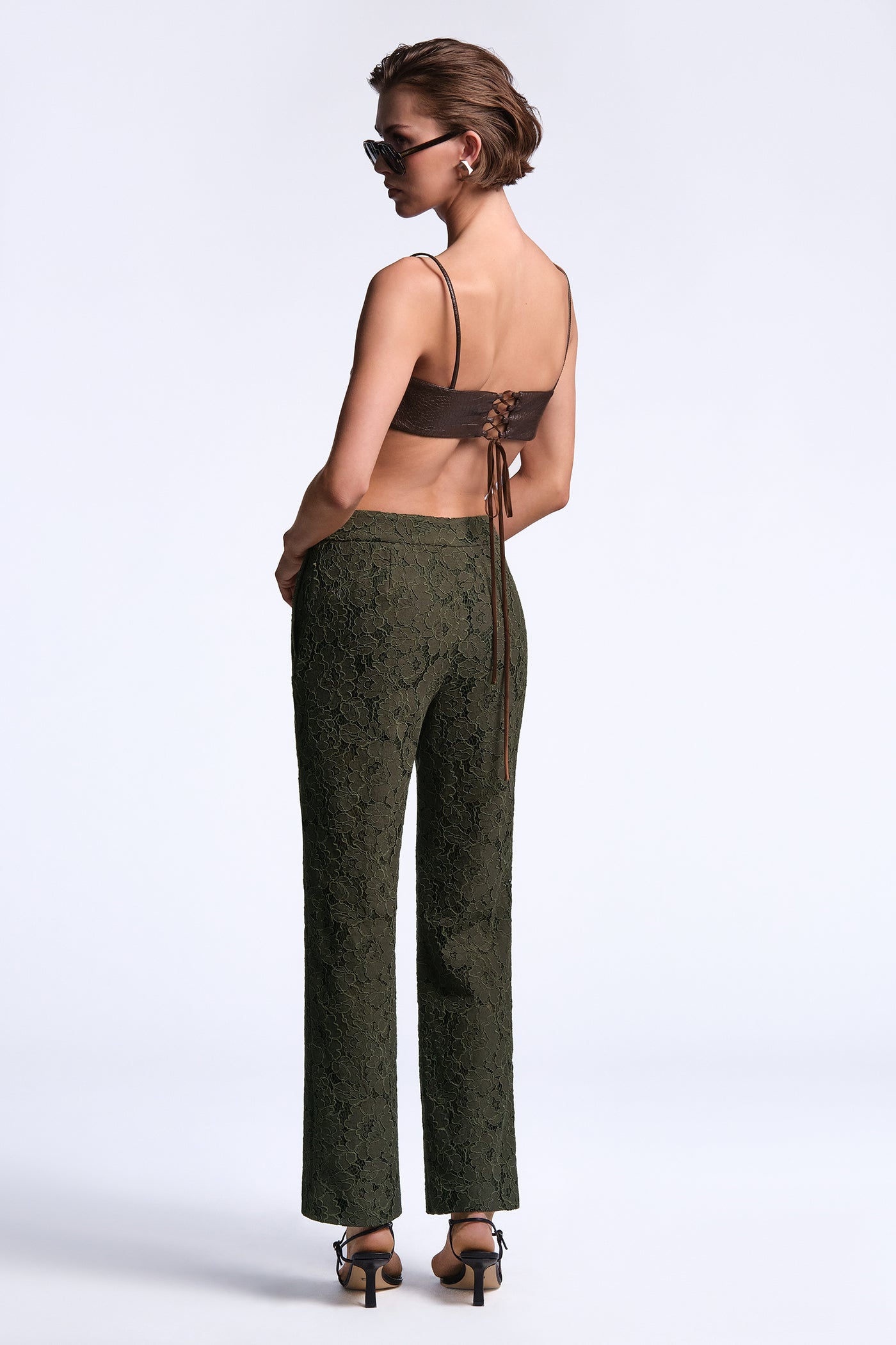 BCBGMAXAZRIA Safiya Pant Dark Olive