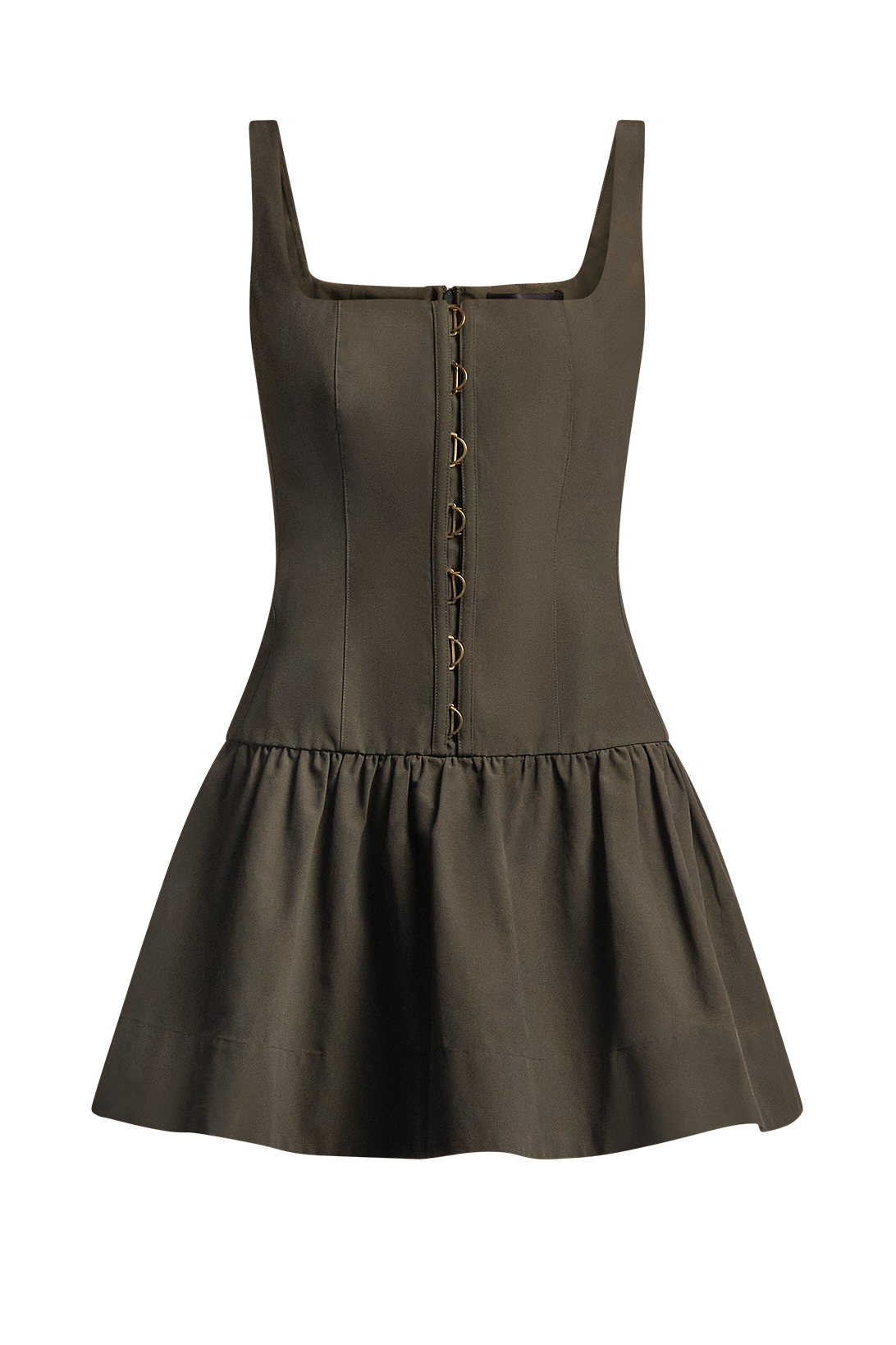 BCBGMAXAZRIA Sofia Dress Dark Olive