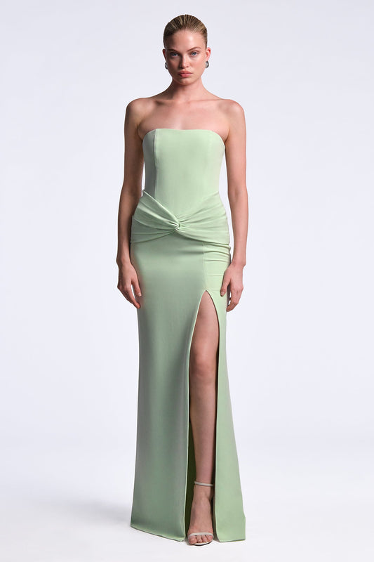 BCBGMAXAZRIA Sylvia Gown Pistachio