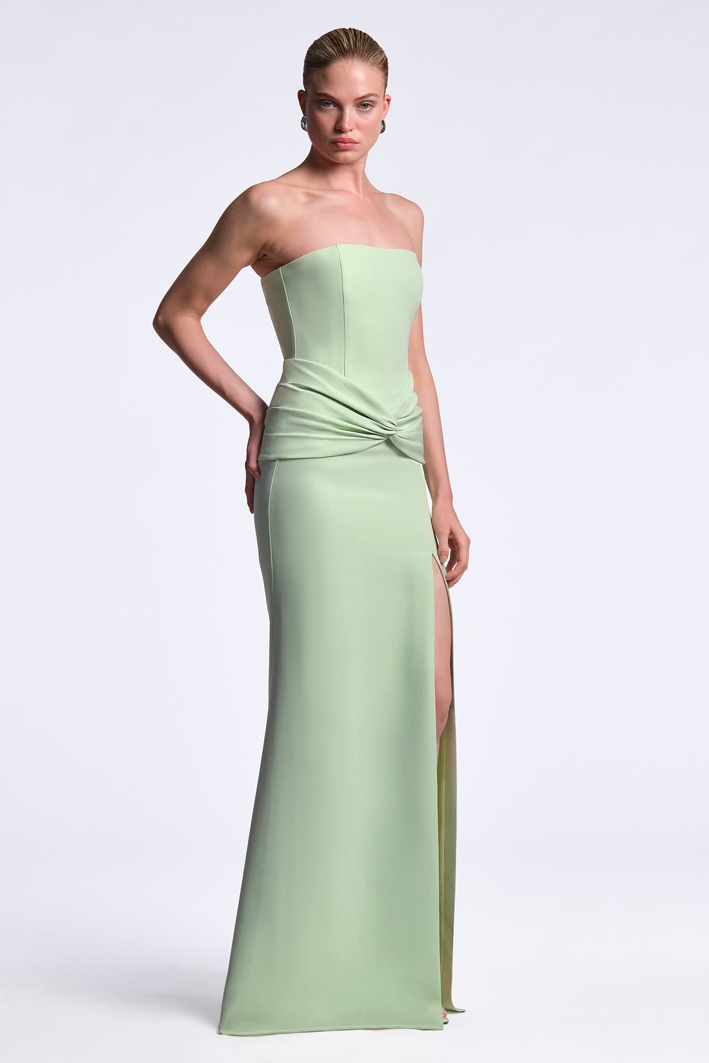 BCBGMAXAZRIA Sylvia Gown Pistachio