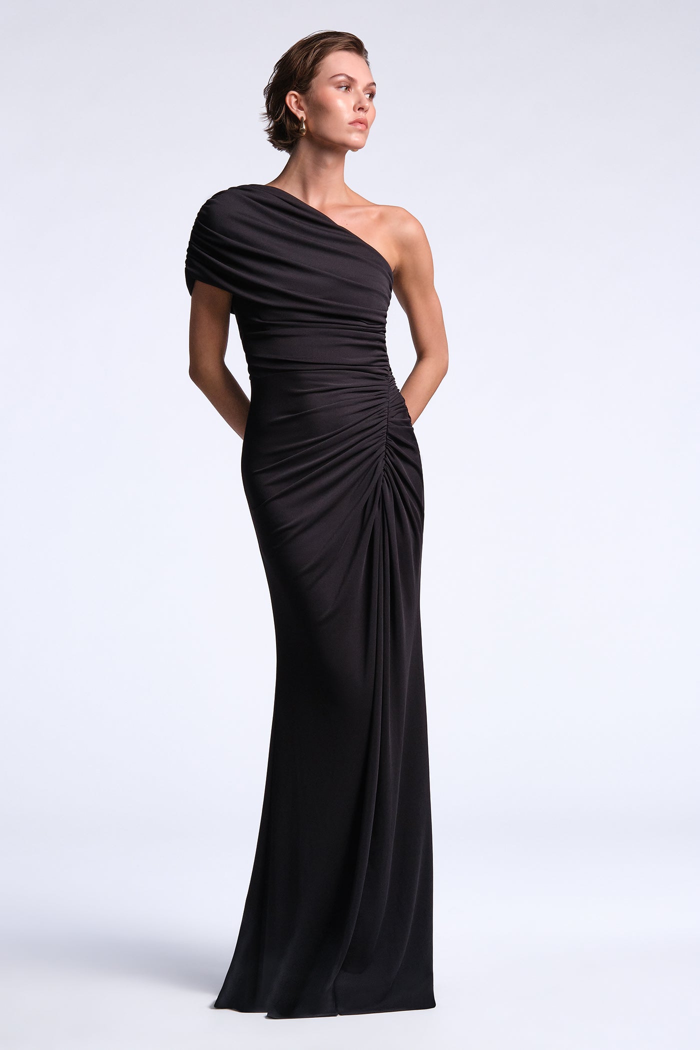 BCBGMAXAZRIA Solina Gown Black