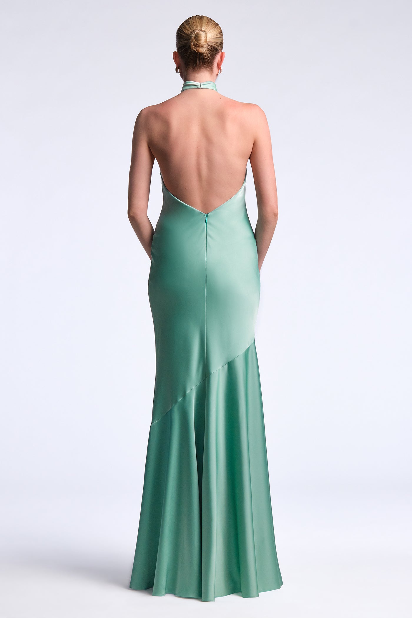 BCBGMAXAZRIA Evelyn Gown Eucalyptus
