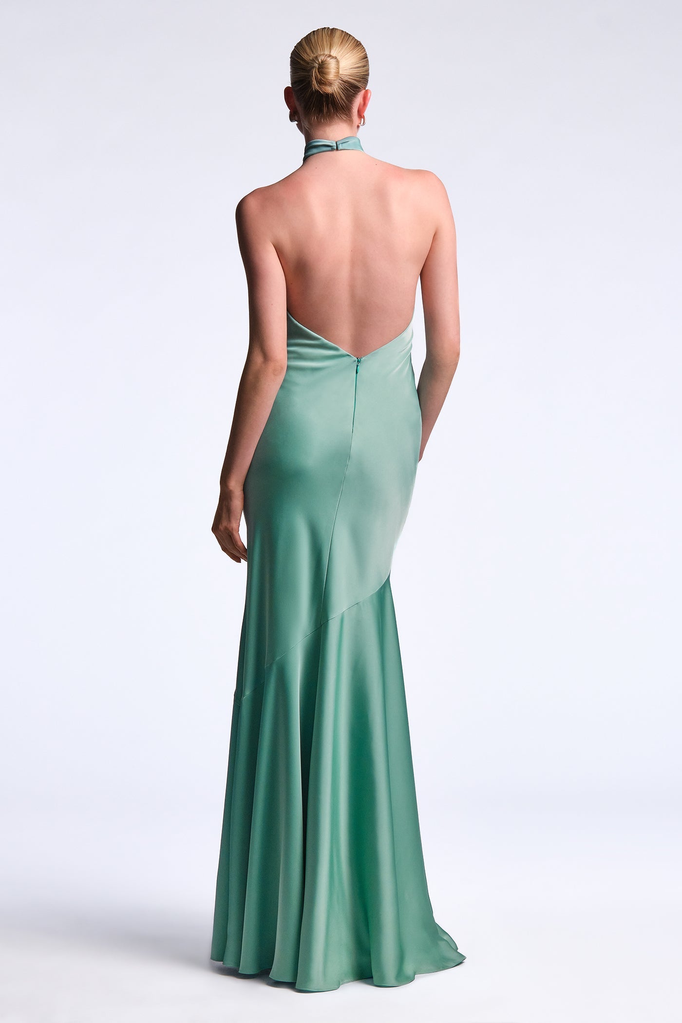 BCBGMAXAZRIA Evelyn Gown Eucalyptus