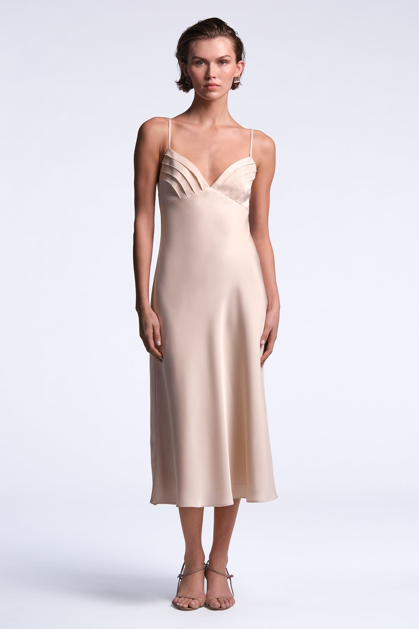 BCBGMAXAZRIA Mona Dress Peach Blush