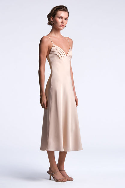 BCBGMAXAZRIA Mona Dress Peach Blush