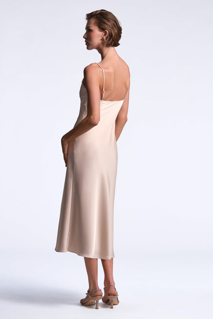 BCBGMAXAZRIA Mona Dress Peach Blush