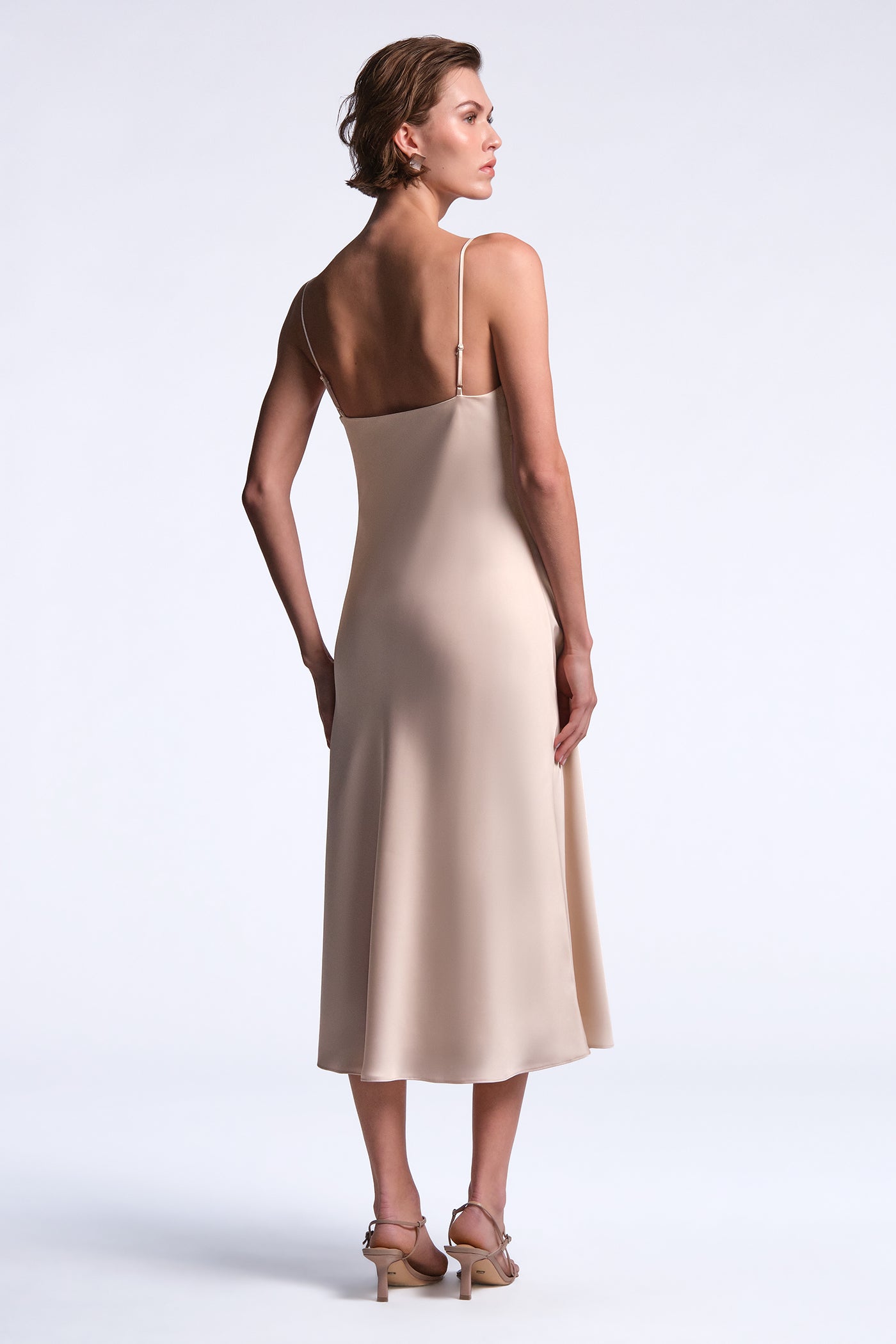 BCBGMAXAZRIA Mona Dress Peach Blush