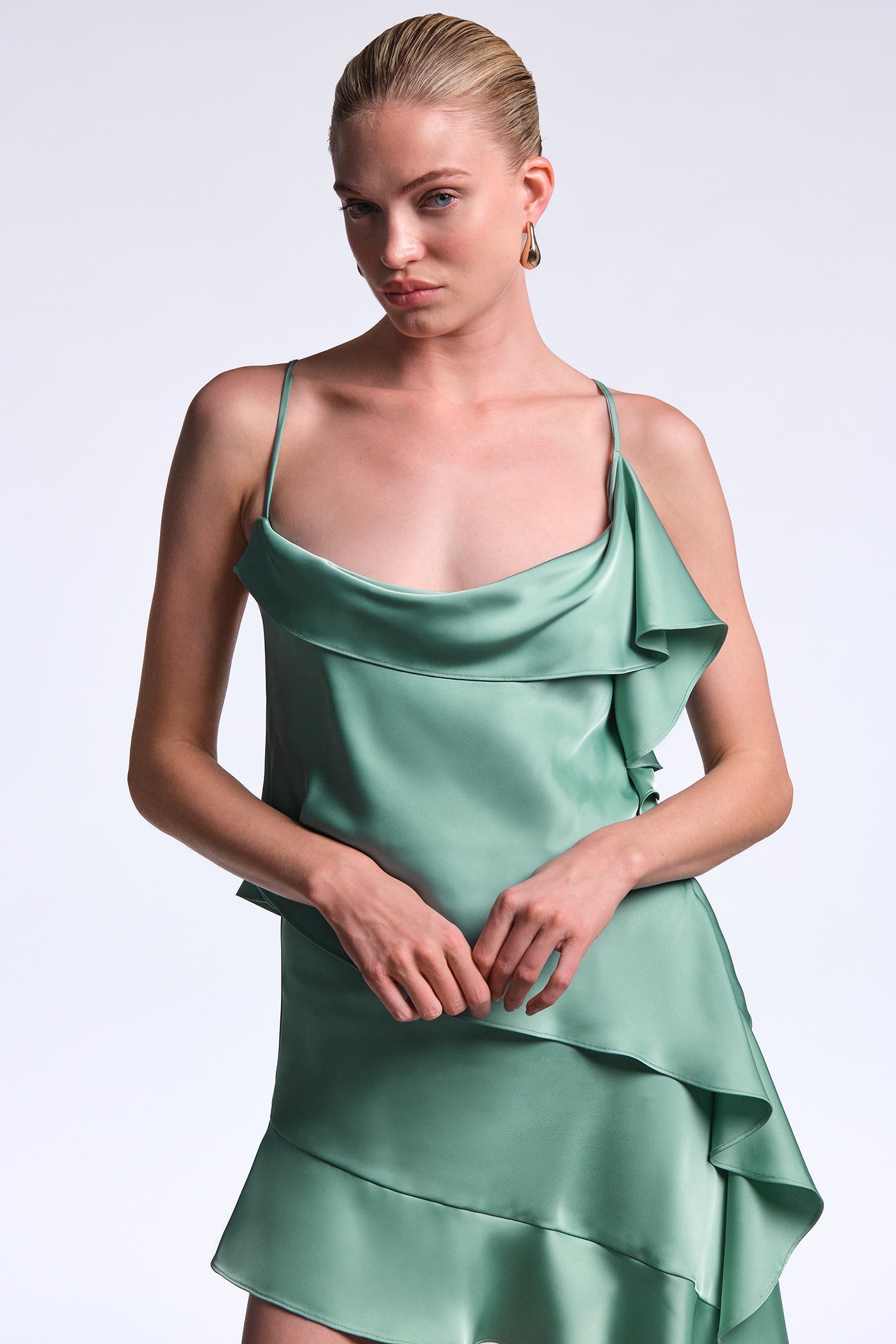 BCBGMAXAZRIA Fiona Dress Eucalyptus