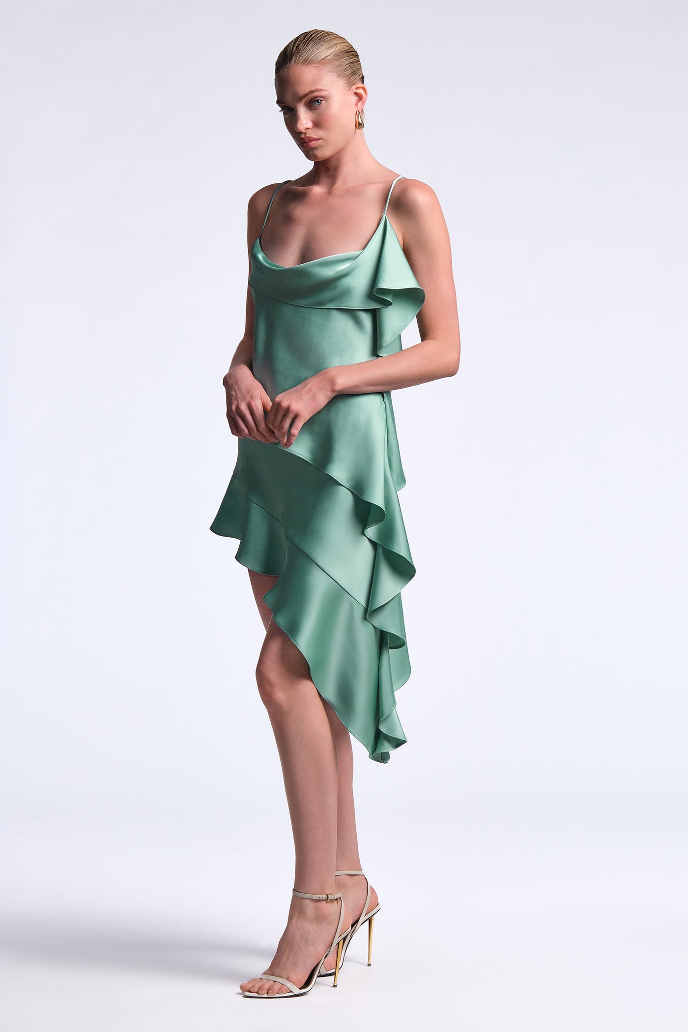 BCBGMAXAZRIA Fiona Dress Eucalyptus