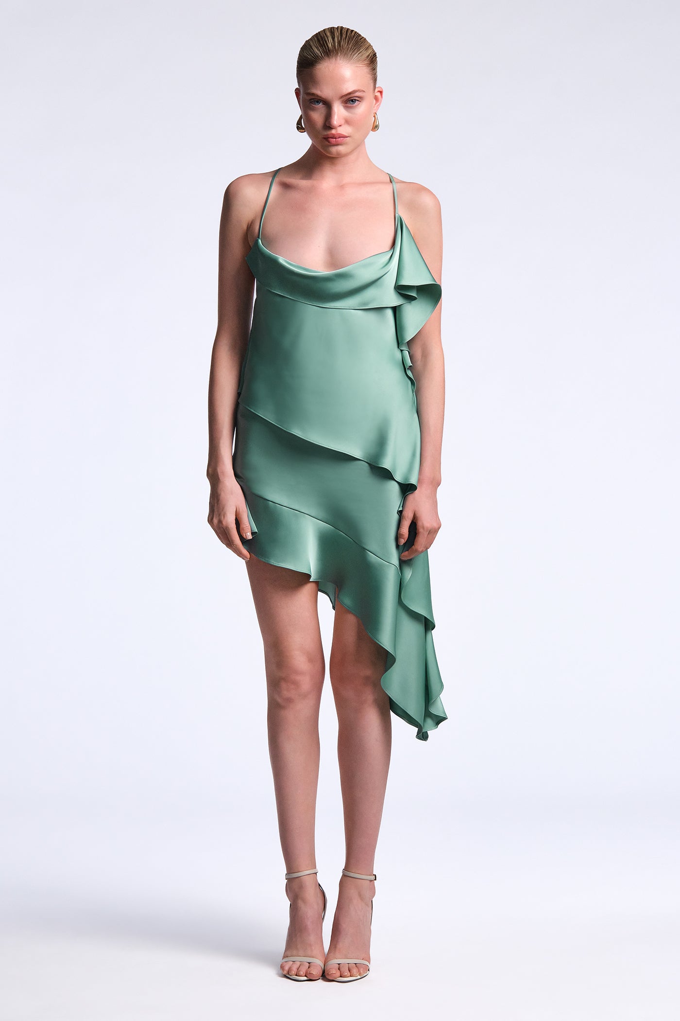 BCBGMAXAZRIA Fiona Dress Eucalyptus