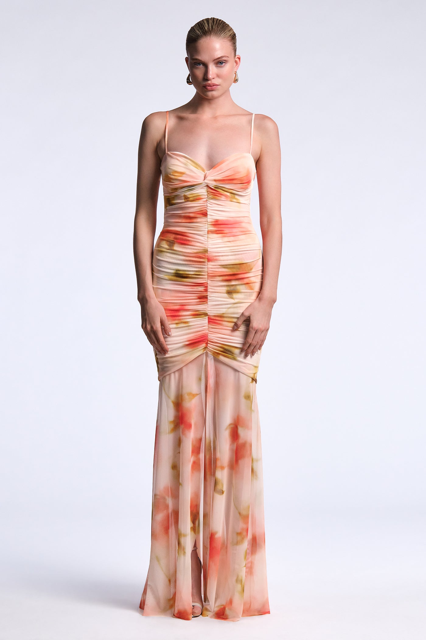 BCBGMAXAZRIA Soraya Gown Floral Echo Print