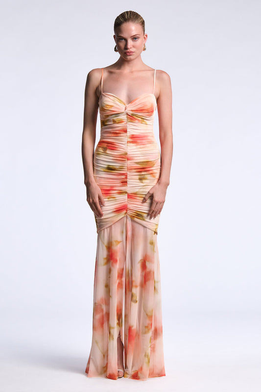 BCBGMAXAZRIA Soraya Gown Floral Echo Print