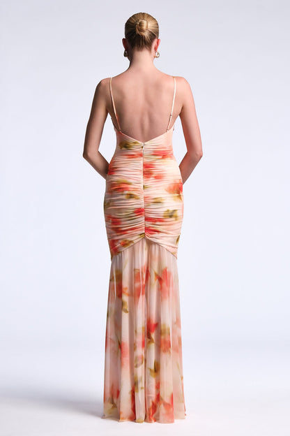 BCBGMAXAZRIA Soraya Gown Floral Echo Print