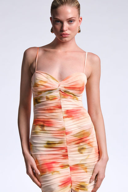 BCBGMAXAZRIA Soraya Gown Floral Echo Print