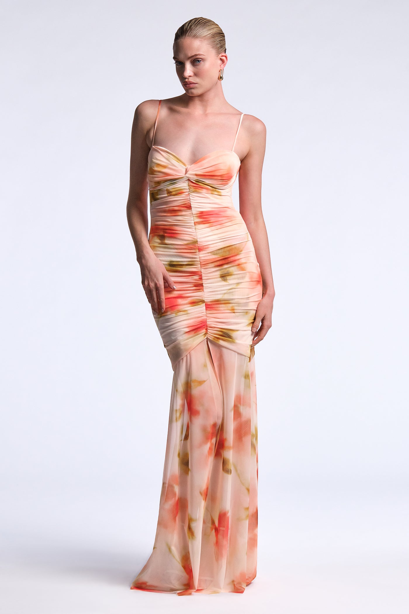 BCBGMAXAZRIA Soraya Gown Floral Echo Print