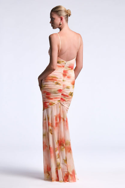 BCBGMAXAZRIA Soraya Gown Floral Echo Print