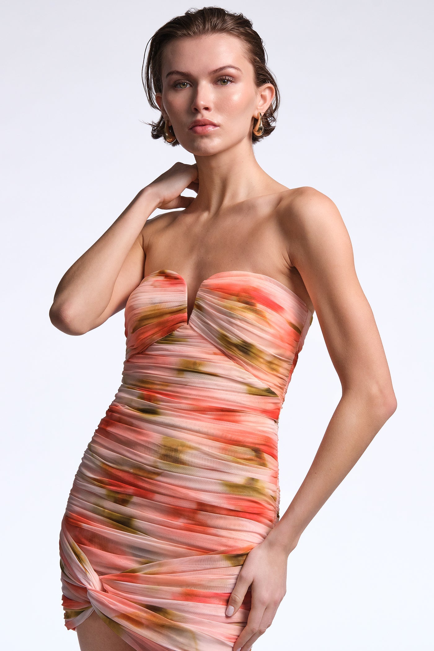 BCBGMAXAZRIA Elia Dress Floral Echo Print