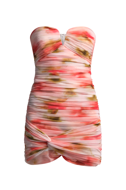 BCBGMAXAZRIA Elia Dress Floral Echo Print
