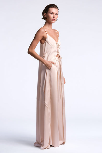 BCBGMAXAZRIA Cherie Blouse Peach Blush