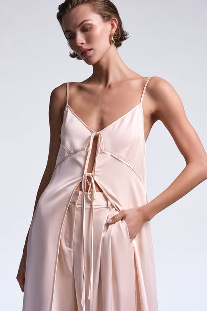 BCBGMAXAZRIA Cherie Blouse Peach Blush