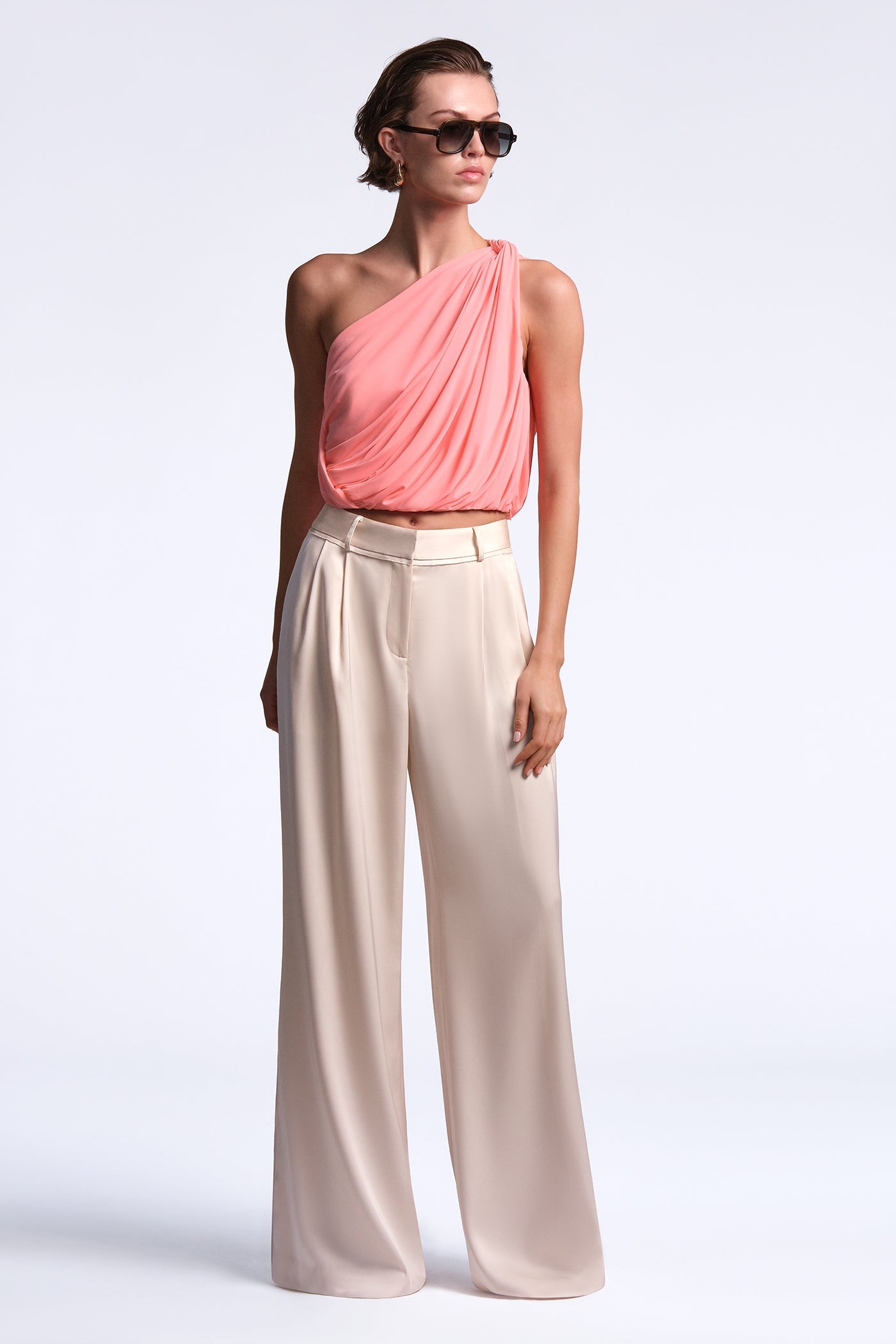 BCBGMAXAZRIA Lianna Top Candy Pink