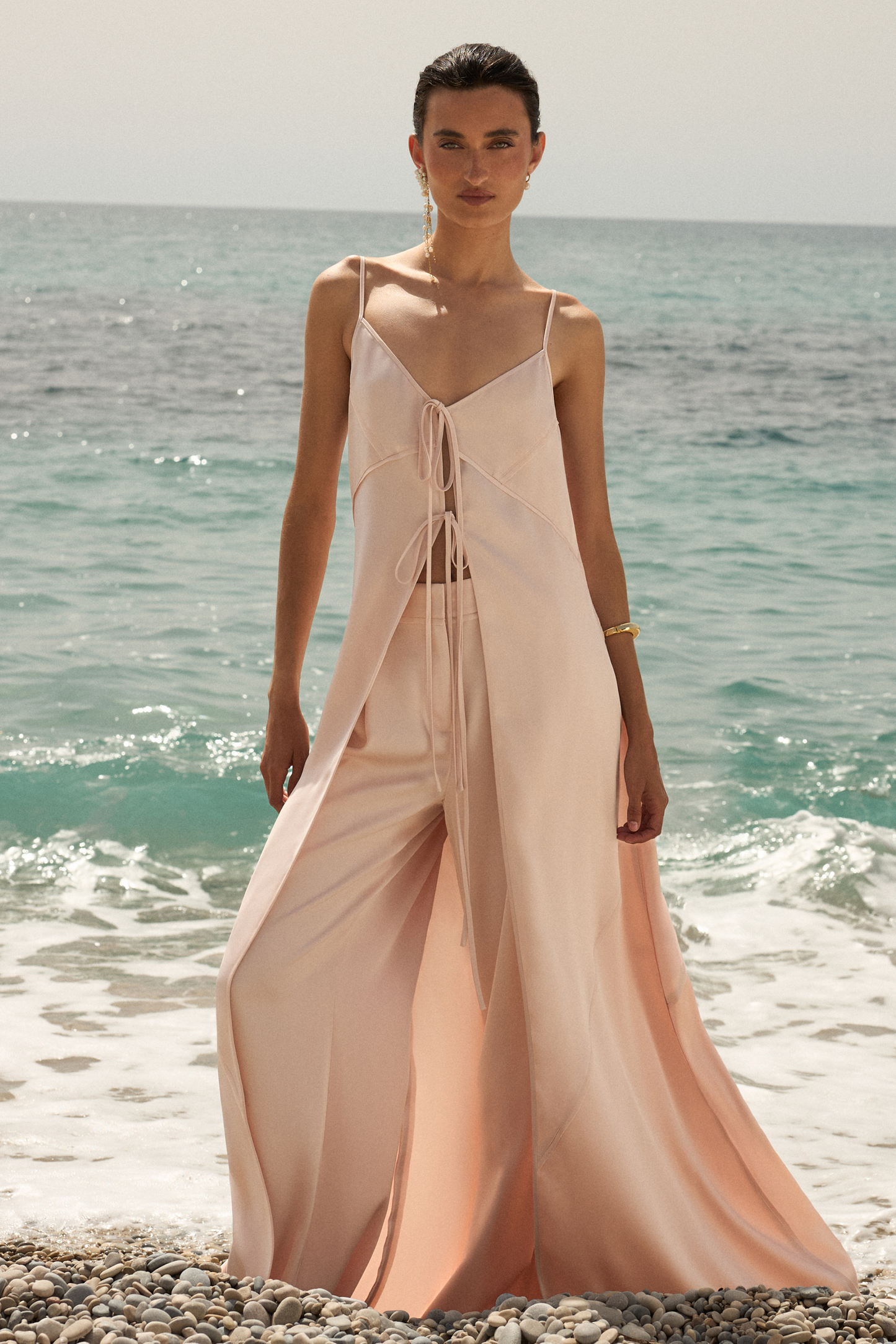 BCBGMAXAZRIA Ines Pant Peach Blush