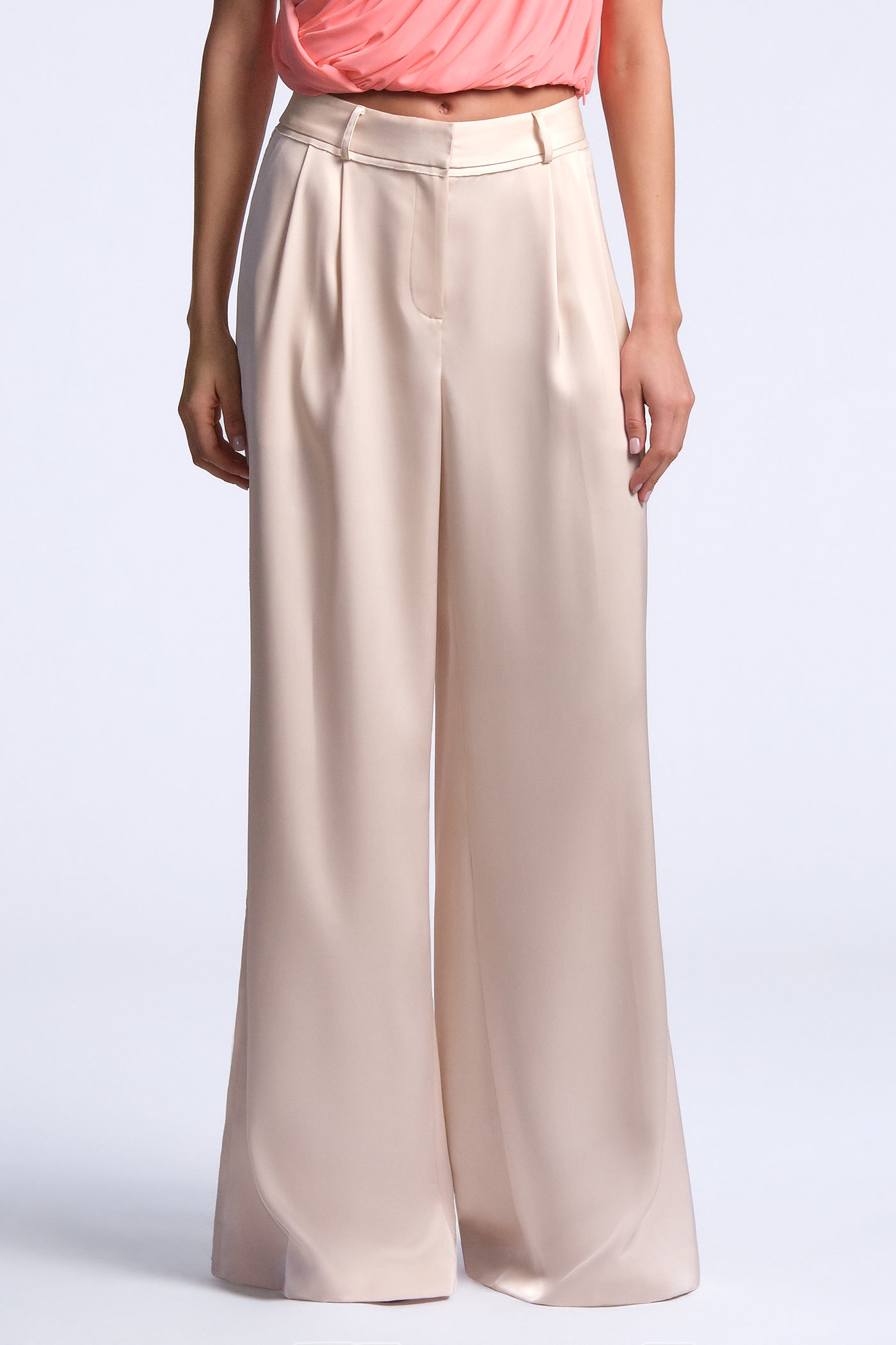 BCBGMAXAZRIA Ines Pant Peach Blush