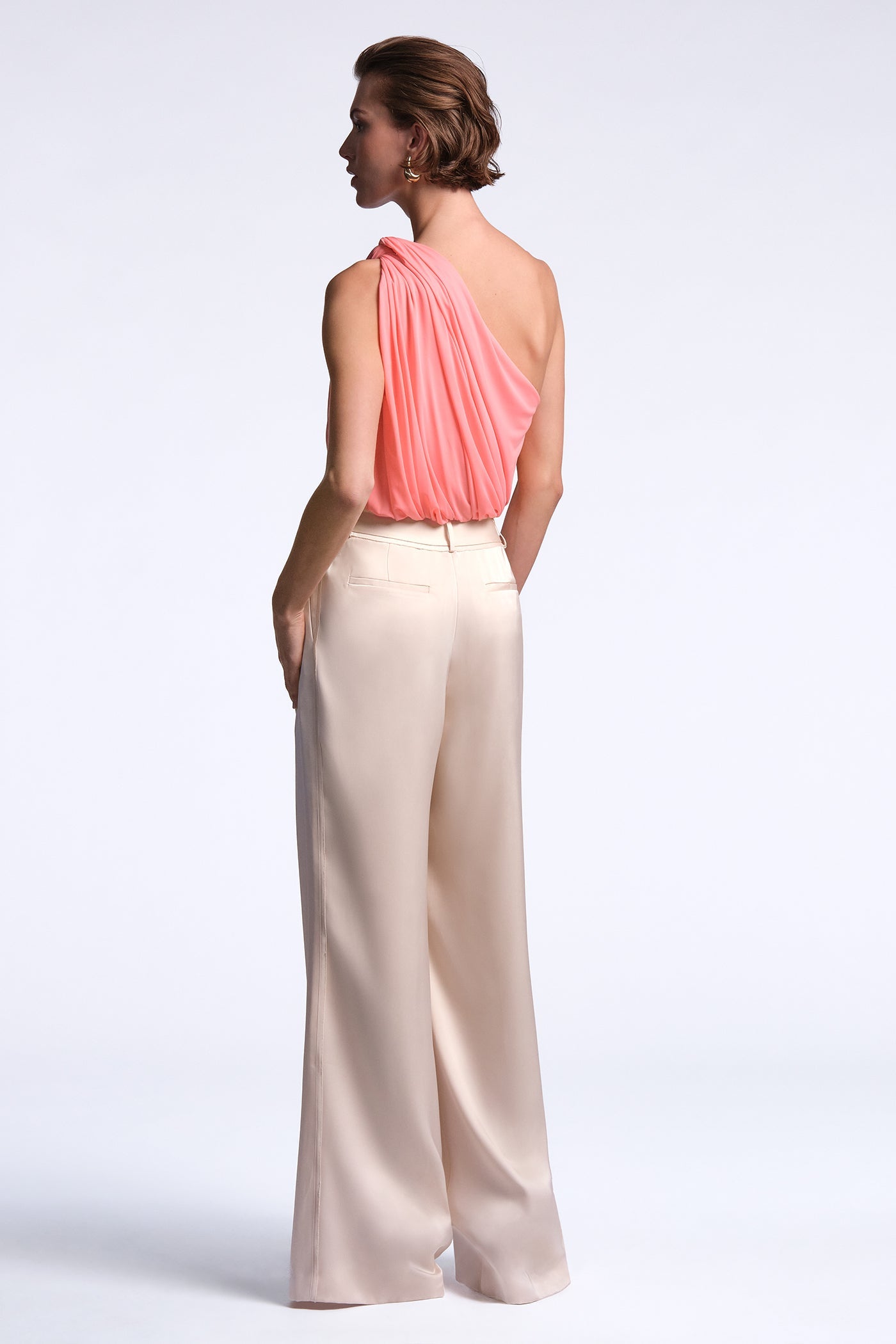 BCBGMAXAZRIA Ines Pant Peach Blush