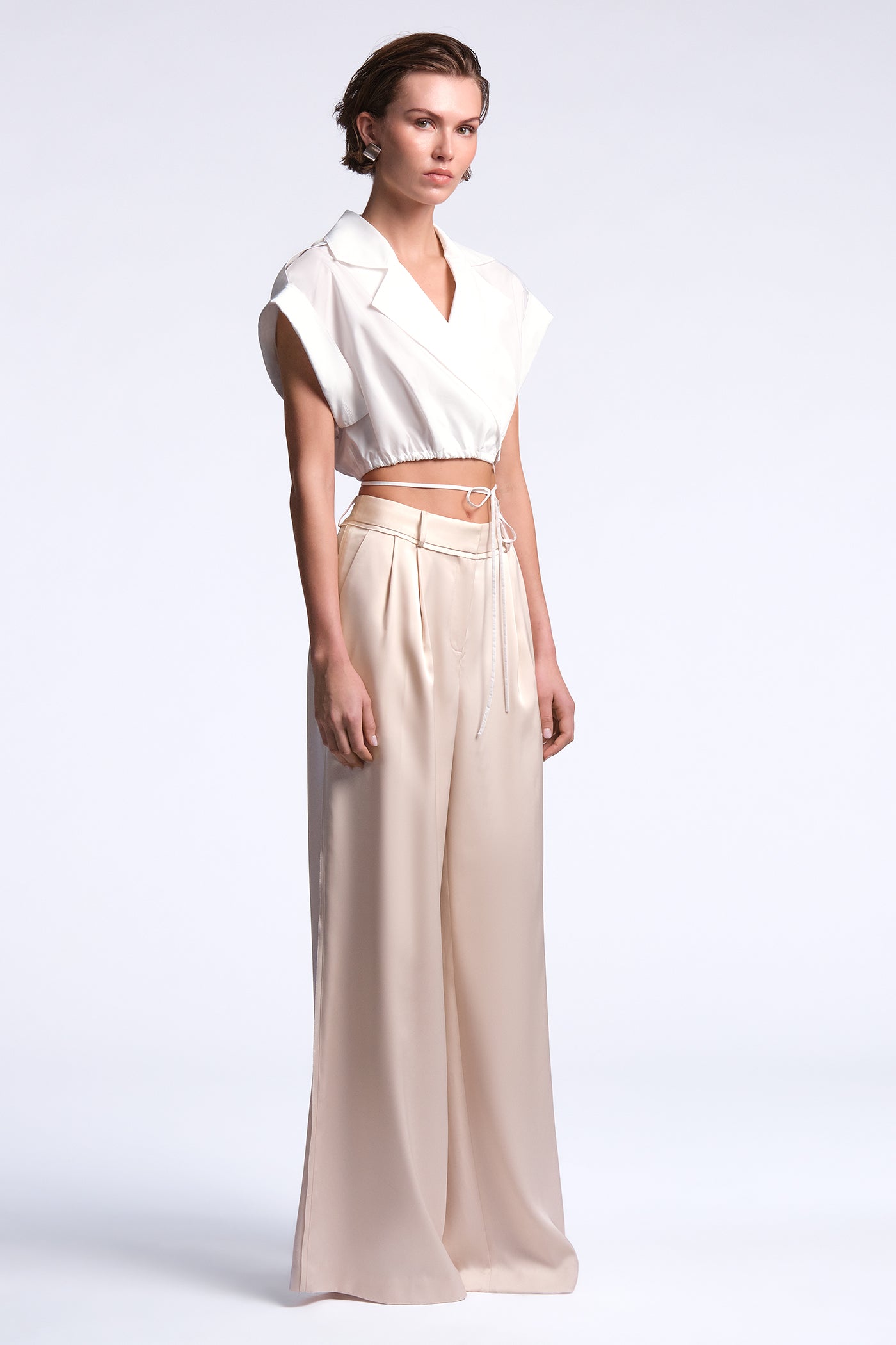 BCBGMAXAZRIA Karrigan Top White