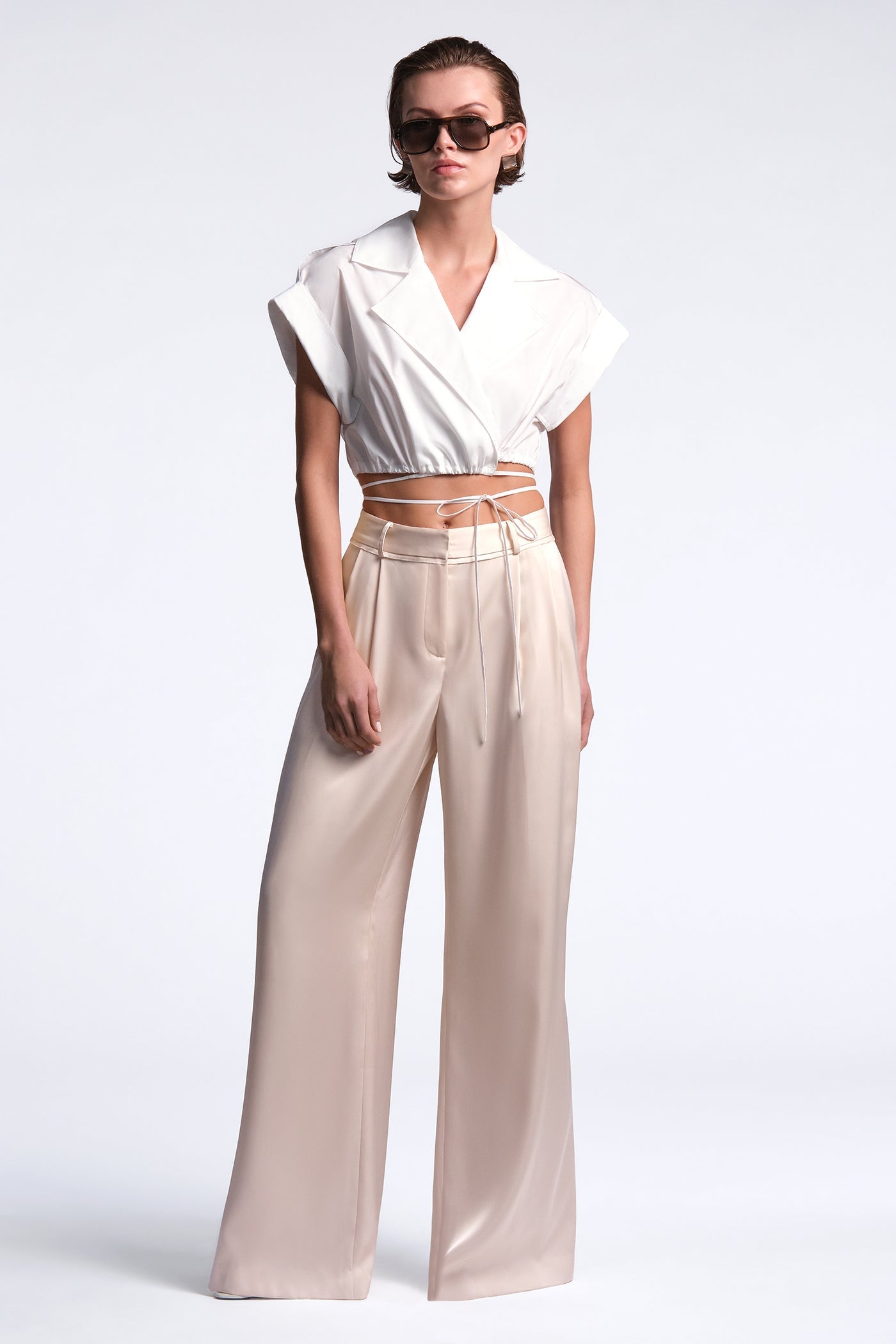 BCBGMAXAZRIA Karrigan Top White