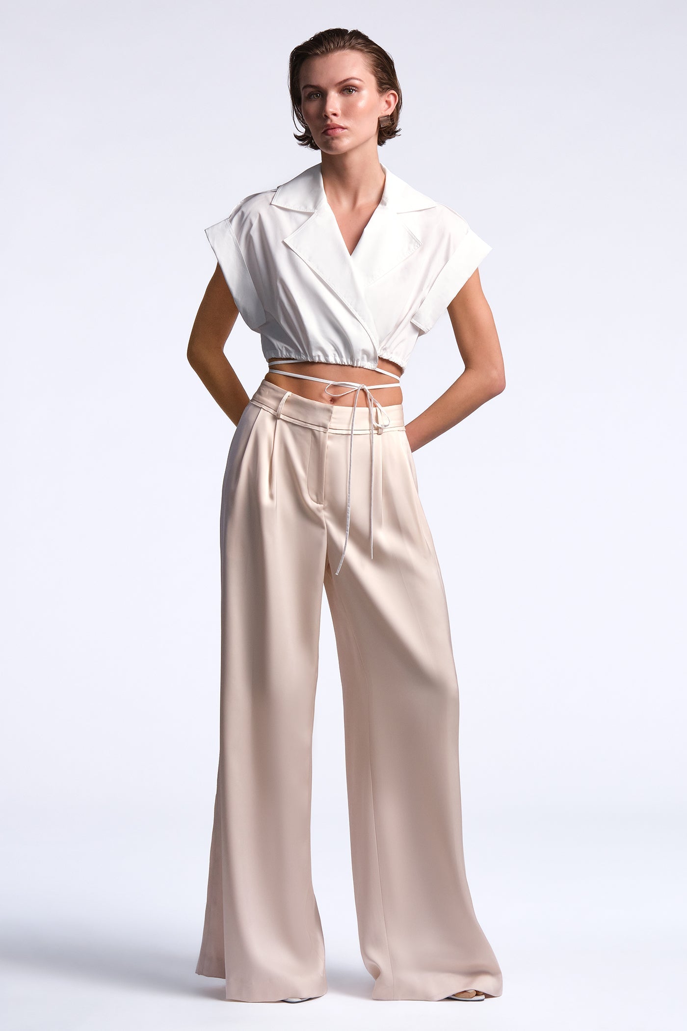 BCBGMAXAZRIA Karrigan Top White