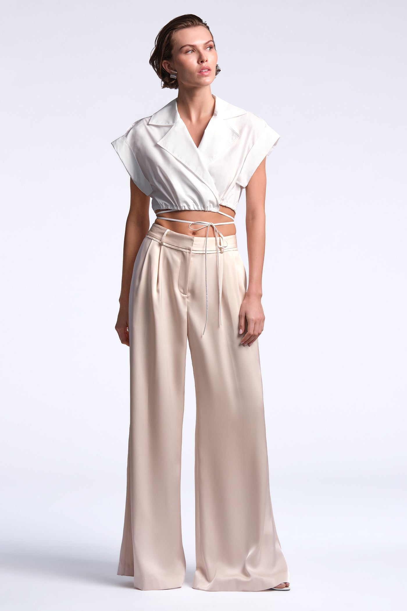 BCBGMAXAZRIA Karrigan Top White