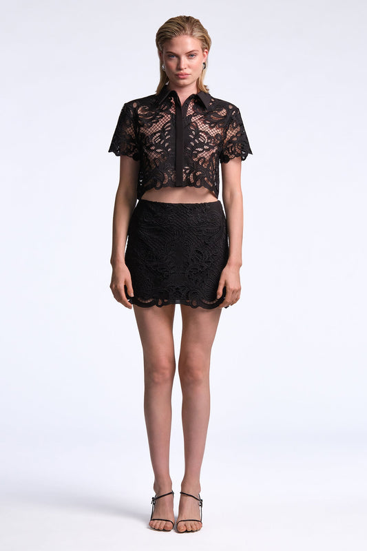 BCBGMAXAZRIA Madeline Skirt Black