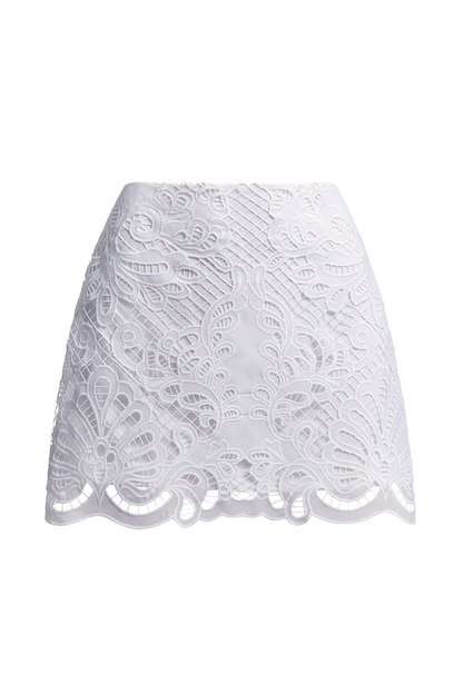 BCBGMAXAZRIA Madeline Skirt White