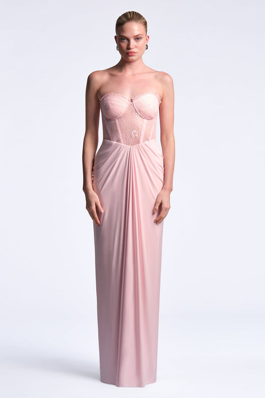 BCBGMAXAZRIA Joey Gown Quartz Pink