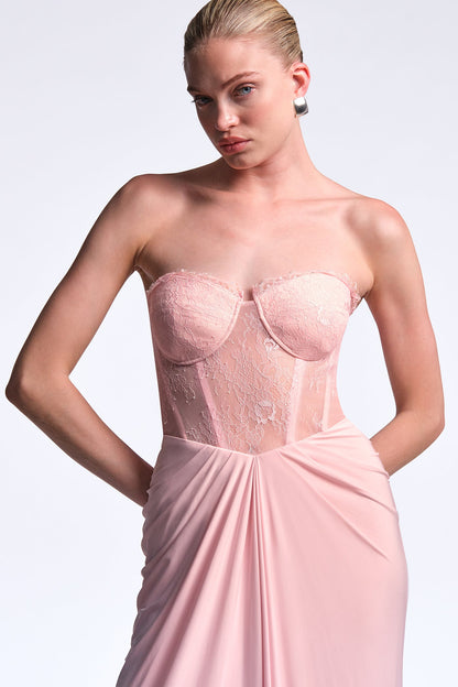 BCBGMAXAZRIA Joey Gown Quartz Pink