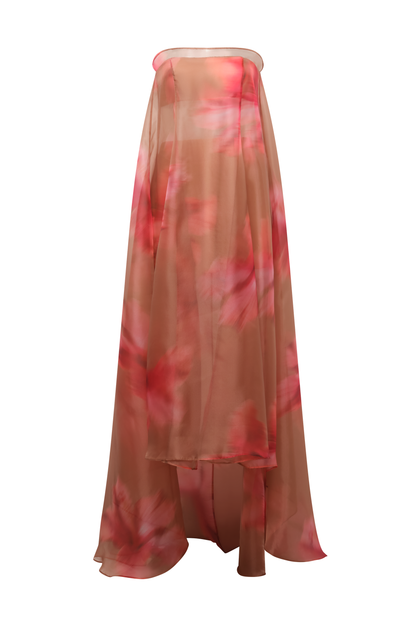 BCBGMAXAZRIA Annika Gown Flame Meadow Print