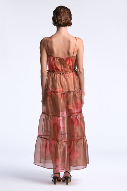 BCBGMAXAZRIA Carter Dress Flame Meadow Print