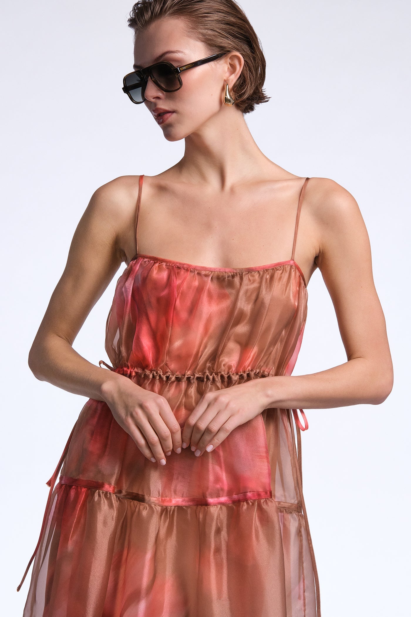 BCBGMAXAZRIA Carter Dress Flame Meadow Print