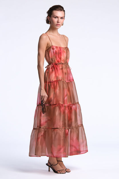 BCBGMAXAZRIA Carter Dress Flame Meadow Print