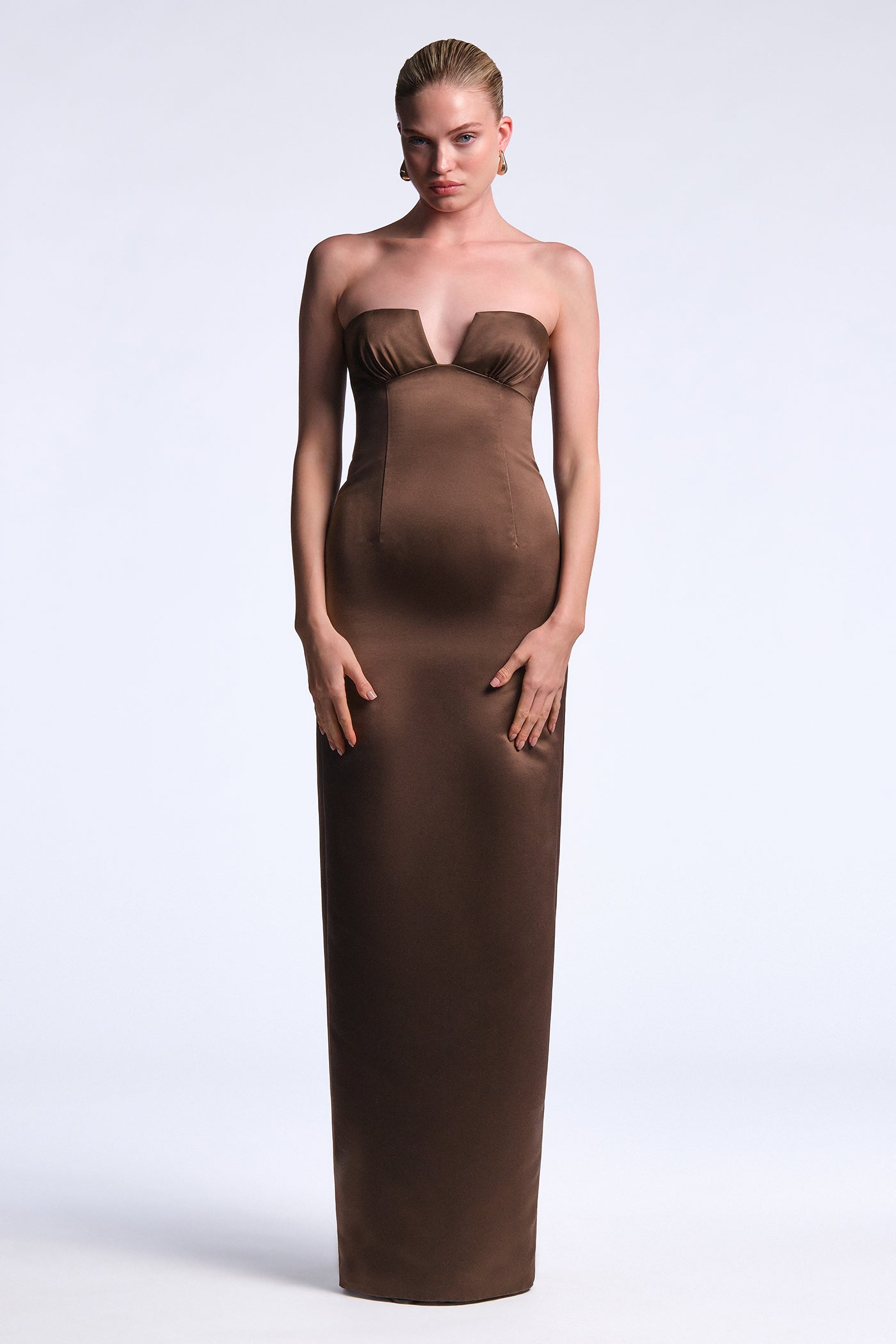 BCBGMAXAZRIA Mariane Gown Chocolate