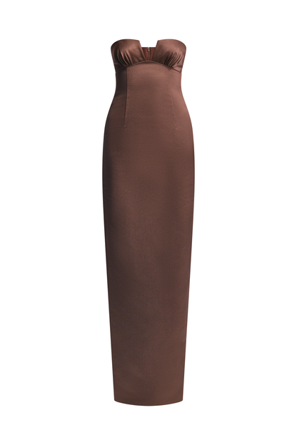 BCBGMAXAZRIA Mariane Gown Chocolate