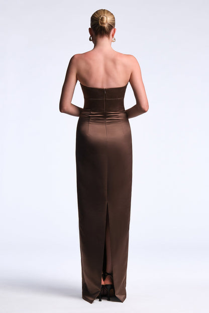 BCBGMAXAZRIA Mariane Gown Chocolate