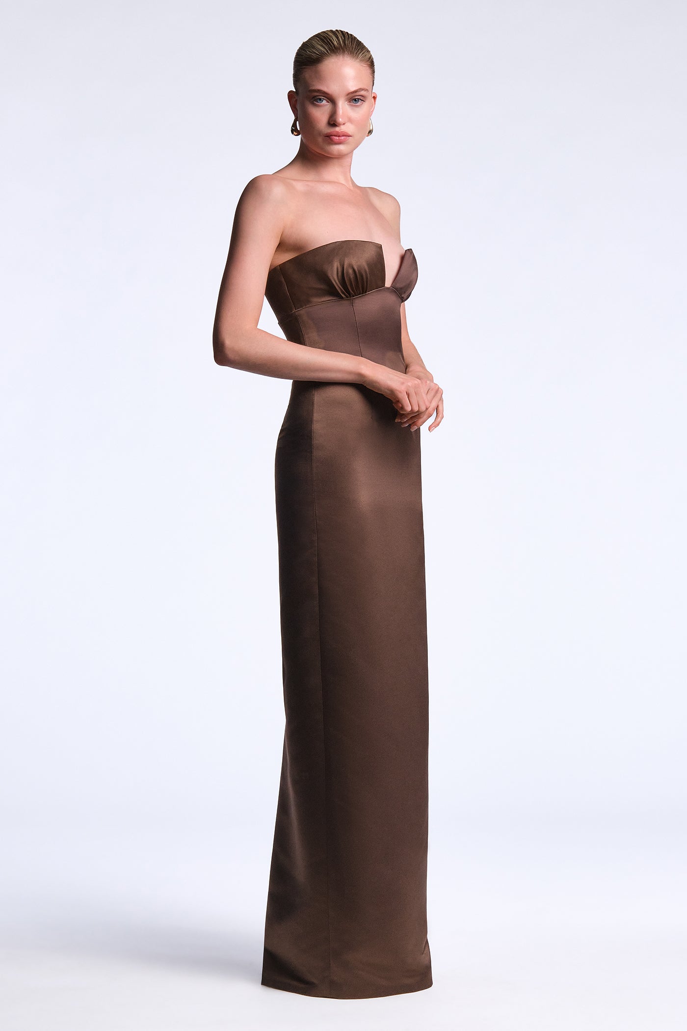 BCBGMAXAZRIA Mariane Gown Chocolate