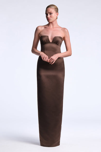 BCBGMAXAZRIA Mariane Gown Chocolate