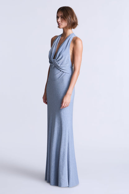 BCBGMAXAZRIA Knit Demi Gown Wedgewood Blue